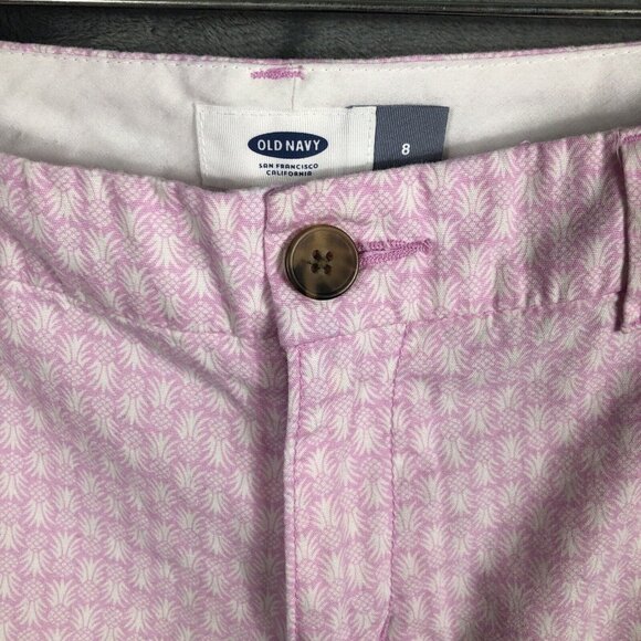 Old Navy Shorts Women’s Pink Twill Size Adult 8 - Picture 3 of 14